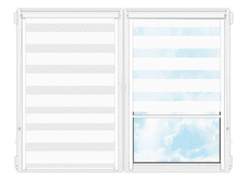 Рулонные кассетные шторы День Ночь Делия-102 цена. Купить в «Мастерская Жалюзи»