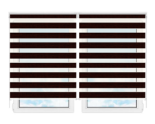 Рулонные шторы мини День Ночь Бергамо 207 цена. Купить в «Мастерская Жалюзи»