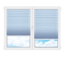Плиссе (шторы, жалюзи) флаер перл св голубой цена. Купить в «Мастерская Жалюзи»