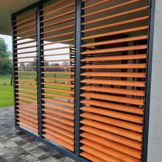 Деревянные жалюзи для террасы цена. Купить в «Мастерская Жалюзи»